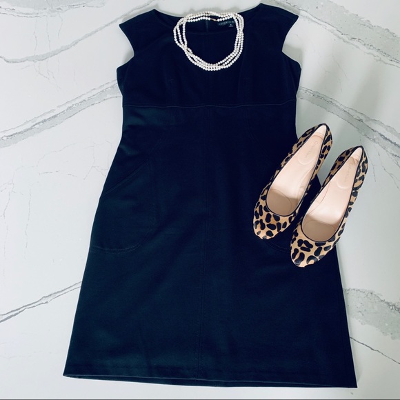 ANTONIO MELANI Dresses & Skirts - Antonio Melani Black Shift Dress with Pockets 8